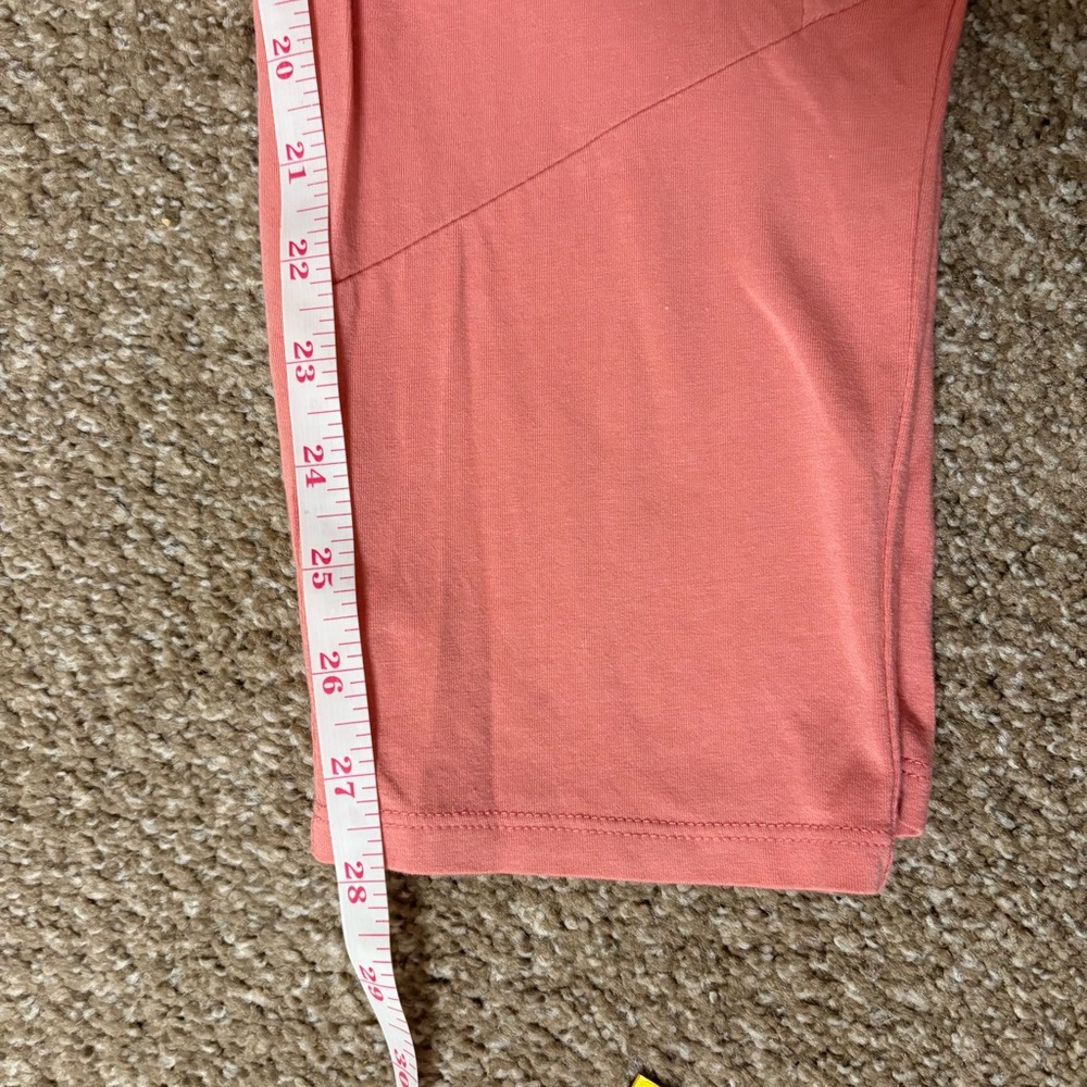 AnyBody Medium Coral Jogger Pants with Drawstring and Satin Stripes Down Sides - Picture 5 of 9